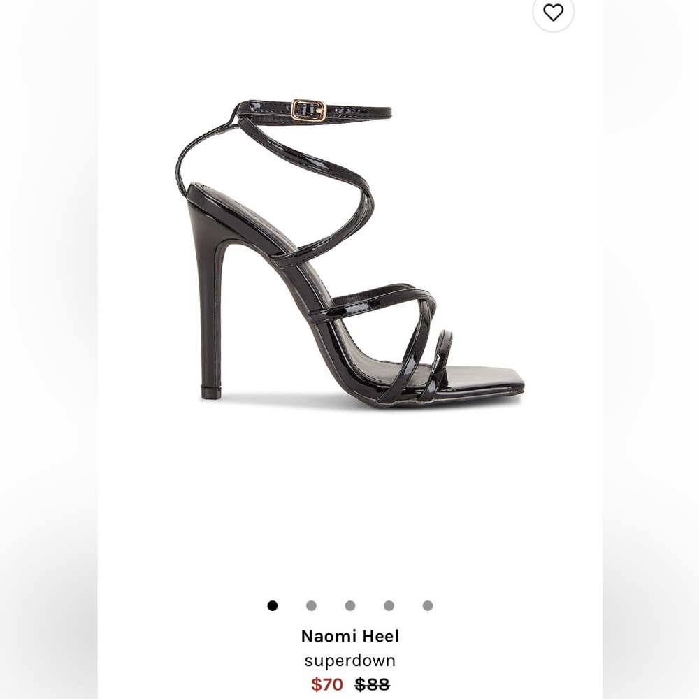 Super down black heels